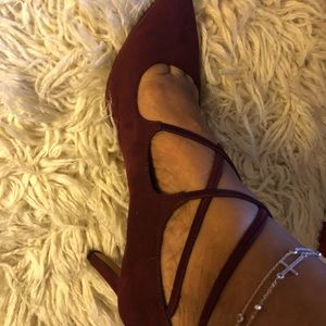 Kelly&katie Burgundy Heels